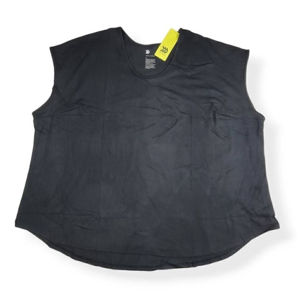 All in Motion Black short sleeve Active Top 3X - Picture 1 of 3
